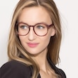 Delaware Matte Burgundy PlasticEyeglass Frames for Women from EyeBuyDirect