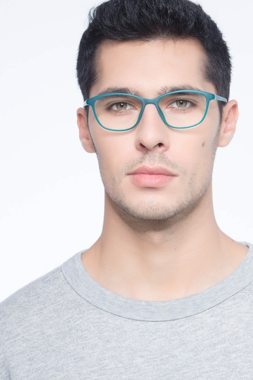 District Vert Mat PlastiqueMontures de lunettes de vue pour Hommes d'EyeBuyDirect