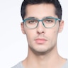 District Vert Mat PlastiqueMontures de lunettes de vue pour Hommes d'EyeBuyDirect