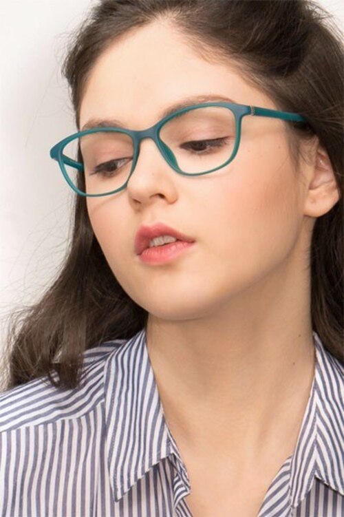 District Vert Mat PlastiqueMontures de lunettes de vue pour Femmes d'EyeBuyDirect