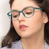 District Vert Mat PlastiqueMontures de lunettes de vue pour Femmes d'EyeBuyDirect