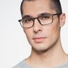 Sullivan Matte Black PlasticEyeglass Frames for Men from EyeBuyDirect