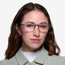 Wyoming Matte Gray PlasticEyeglass Frames for Women from EyeBuyDirect