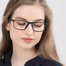 Wyoming Matte Black PlasticEyeglass Frames for Women from EyeBuyDirect