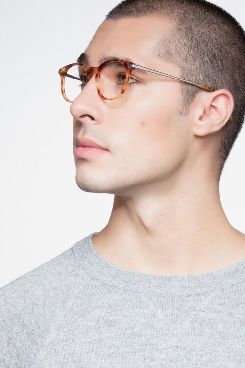 Monday Matte White PlasticEyeglass Frames for Men from EyeBuyDirect