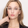Monday Matte White PlasticEyeglass Frames for Women from EyeBuyDirect