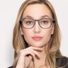 Monday Matte Black PlasticEyeglass Frames for Women from EyeBuyDirect