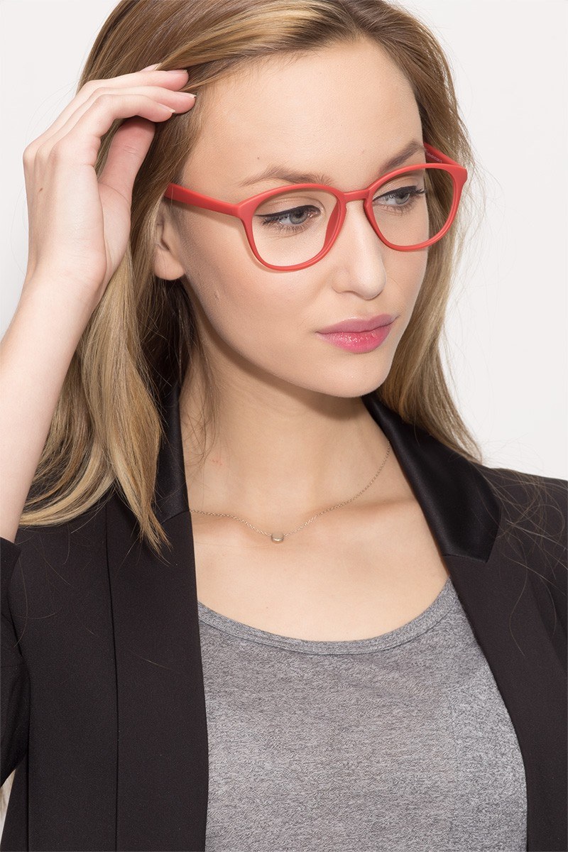 Watermelon Round Matte Pink Glasses for Women Eyebuydirect