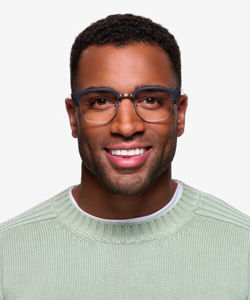 Yokote Matte Black Plastic-metalMontures de lunettes de vue pour Hommes d'EyeBuyDirect