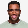 Yokote Matte Black Plastic-metalMontures de lunettes de vue pour Hommes d'EyeBuyDirect
