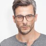 Ithaca Matte Gray PlasticEyeglass Frames for Men from EyeBuyDirect