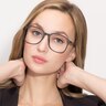 Ithaca Matte Black PlasticEyeglass Frames for Women from EyeBuyDirect