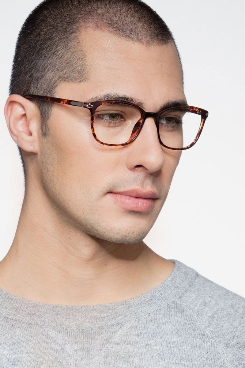 Brown hotsell glasses men