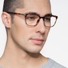Nola Brown PlasticEyeglass Frames for Men from EyeBuyDirect
