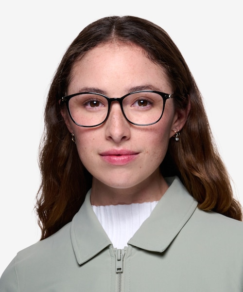 Nola Black MetalEyeglass Frames for Women from EyeBuyDirect