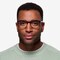 Nola Dark Red Métal Montures de lunettes de vue pour Hommes d'EyeBuyDirect