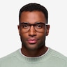 Nola Dark Red PlasticEyeglass Frames for Men from EyeBuyDirect