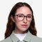 Nola Dark Red Métal Montures de lunettes de vue pour Femmes d'EyeBuyDirect