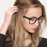 Kilt Matte Black PlasticEyeglass Frames for Women from EyeBuyDirect