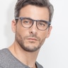 Brick Lane Matte Navy PlasticEyeglass Frames for Men from EyeBuyDirect
