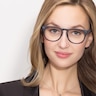 Brick Lane Matte Navy PlasticEyeglass Frames for Women from EyeBuyDirect