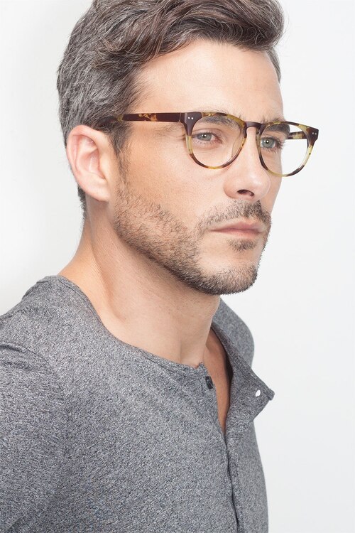 Brick Lane Matte Tortoise PlasticEyeglass Frames for Men from EyeBuyDirect