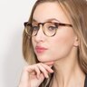 Brick Lane Matte Tortoise PlasticEyeglass Frames for Women from EyeBuyDirect
