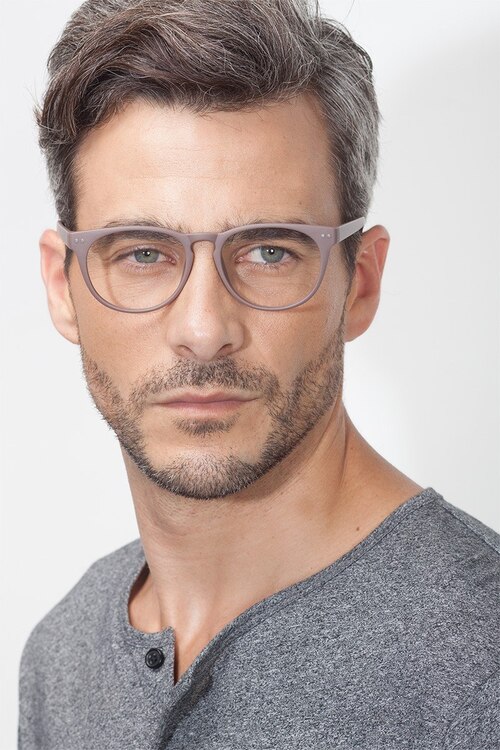 Brick Lane Matte Brown PlasticEyeglass Frames for Men from EyeBuyDirect