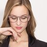 Brick Lane Matte Brown PlasticEyeglass Frames for Women from EyeBuyDirect