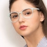 Dutchess Light Blue PlasticEyeglass Frames for Women from EyeBuyDirect
