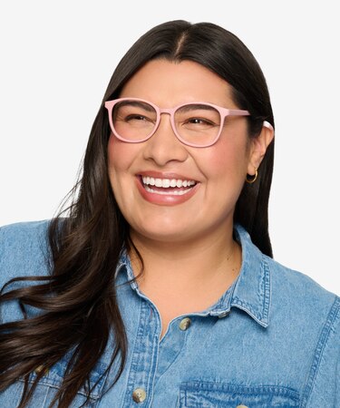 Matte Pink Dutchess -  Lightweight Plastic Eyeglasses