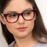 Alisson Violet AcétateMontures de lunettes de vue pour Femmes d'EyeBuyDirect