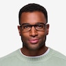 Fallon Brown AcétateMontures de lunettes de vue pour Hommes d'EyeBuyDirect