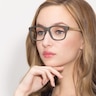 White Pine Olive Wood-textureEyeglass Frames for Women from EyeBuyDirect