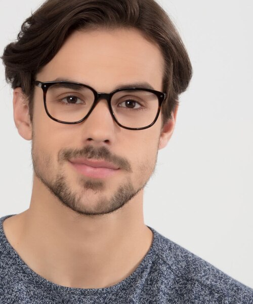 Lisbon Dark Tortoise AcetateEyeglass Frames for Men from EyeBuyDirect