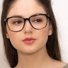 Lisbon Écaille Noire AcétateMontures de lunettes de vue pour Femmes d'EyeBuyDirect