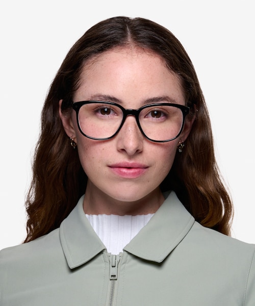 Lisbon Black AcetateEyeglass Frames for Women from EyeBuyDirect