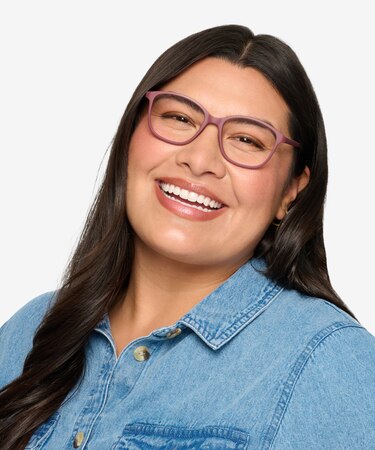 Burgundy Saint Lou -  Lightweight Plastic Eyeglasses