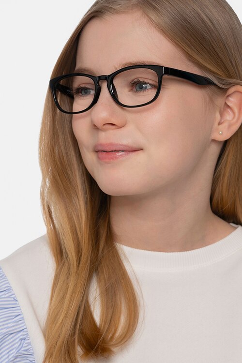 Little Drums Black PlasticEyeglass Frames for Women from EyeBuyDirect