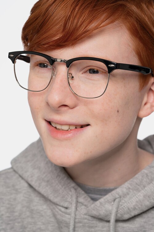 Little Coexist Black Plastic-metalEyeglass Frames for Men from EyeBuyDirect