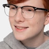 Little Coexist Black Plastic-metalEyeglass Frames for Men from EyeBuyDirect