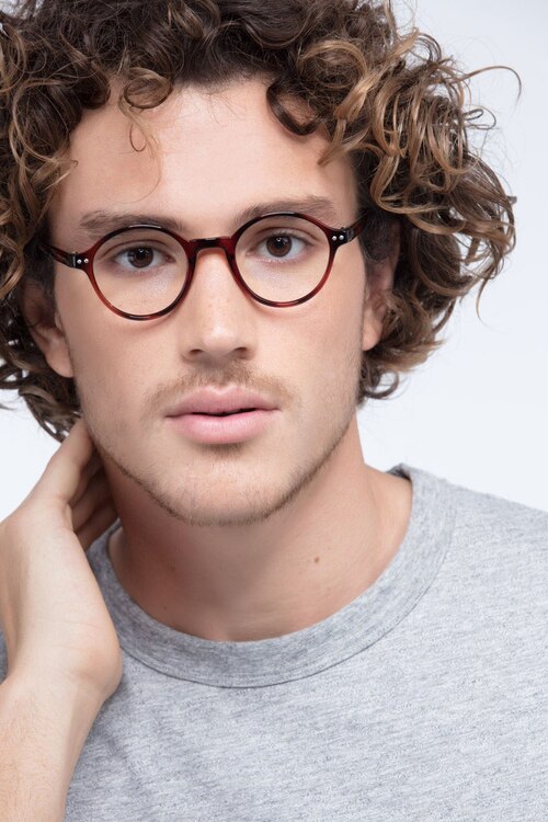 Little Mellow Tortoise PlasticEyeglass Frames for Men from EyeBuyDirect