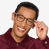 Sequence Amber Tortoise AcetateEyeglass Frames for Men from EyeBuyDirect