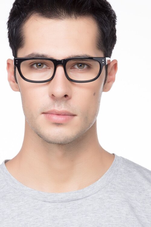 Oslo Black AcetateEyeglass Frames for Men from EyeBuyDirect