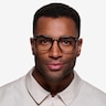 Cosmo Black Plastic-metalEyeglass Frames for Men from EyeBuyDirect