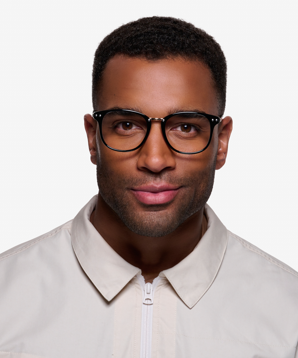 Cosmo Square Black Full Rim Eyeglasses | Eyebuydirect