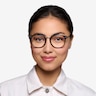 Cosmo Black Plastic-metalEyeglass Frames for Women from EyeBuyDirect