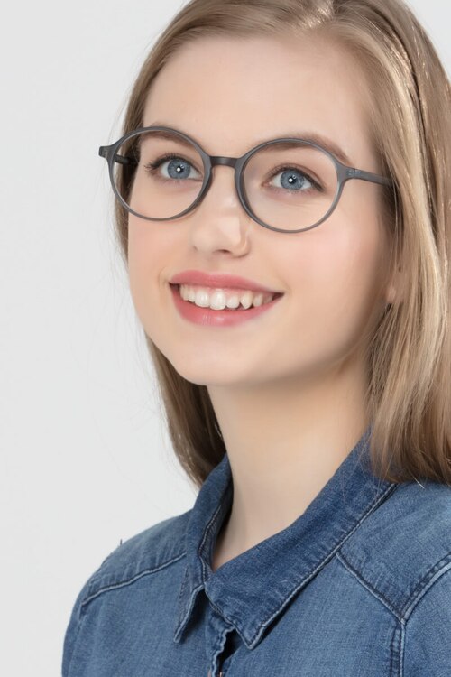 Poetic Matte Black PlastiqueMontures de lunettes de vue pour Femmes d'EyeBuyDirect