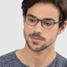 Poetic Matte Gray PlasticEyeglass Frames for Men from EyeBuyDirect