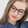 Poetic Matte Gray PlasticEyeglass Frames for Women from EyeBuyDirect